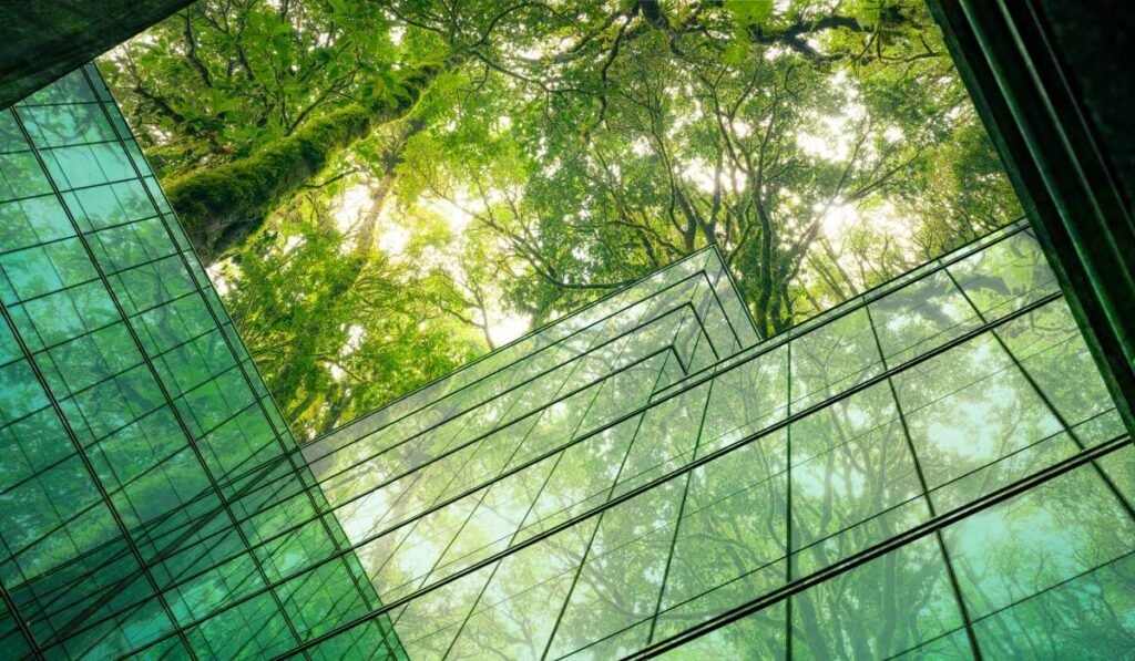 Glass Building Amongst Trees